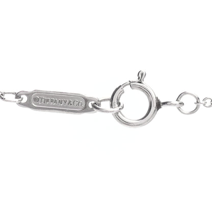 Tiffany Platinum Diamond Round Lock Pendant Necklace 4 of 4