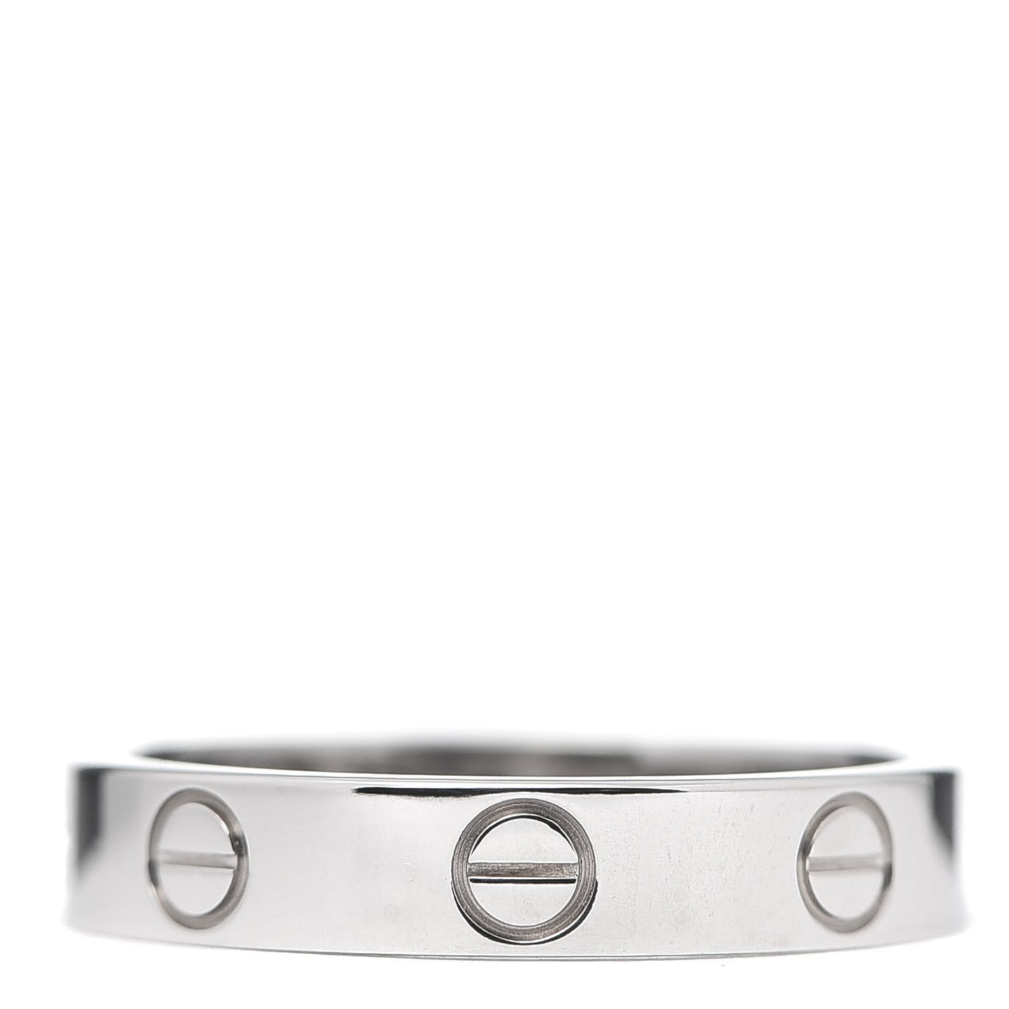 18K White Gold 3.5mm LOVE Wedding Band Ring 51 5.75