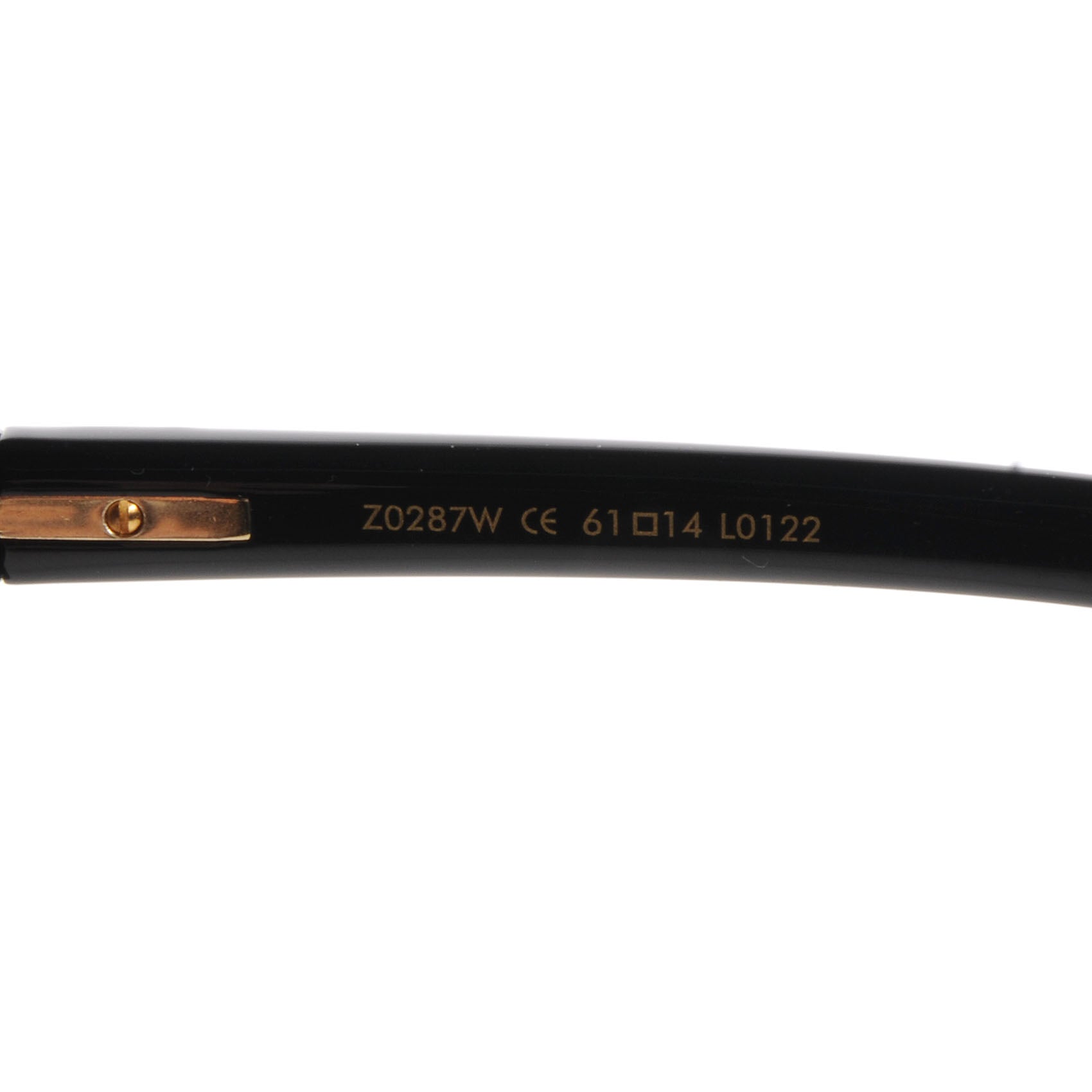 Louis Vuitton Flore Carre Sunglasses Z0287W Black 4 of 4
