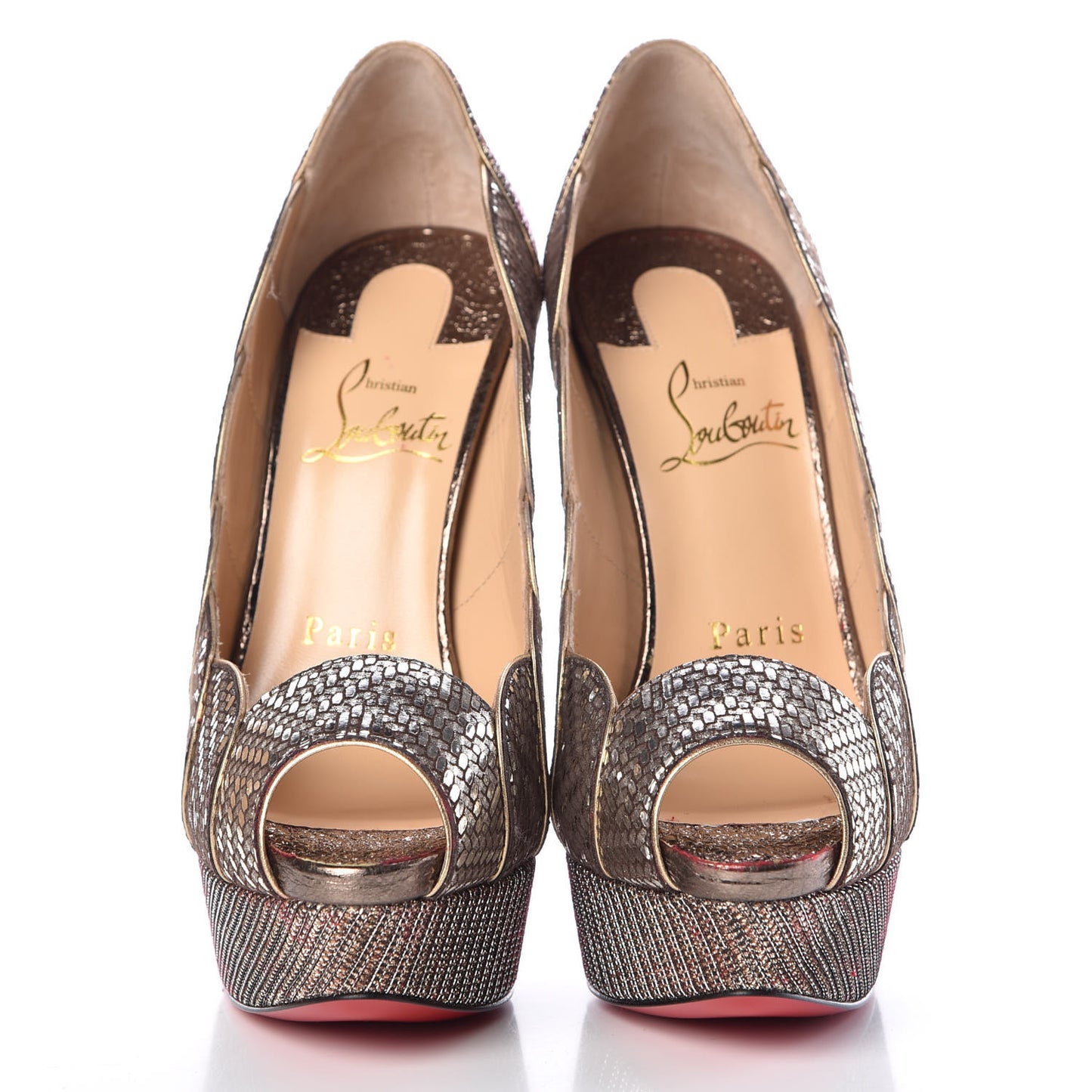 Glitter Specchio Torsatou 150 Pumps 36.5 Antic Silver