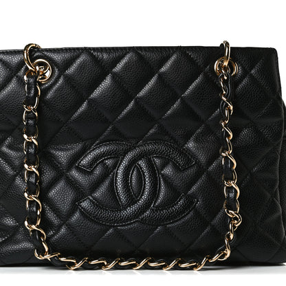 Chanel Caviar Quilted Petit Timeless Tote PTT Black 8 of 14
