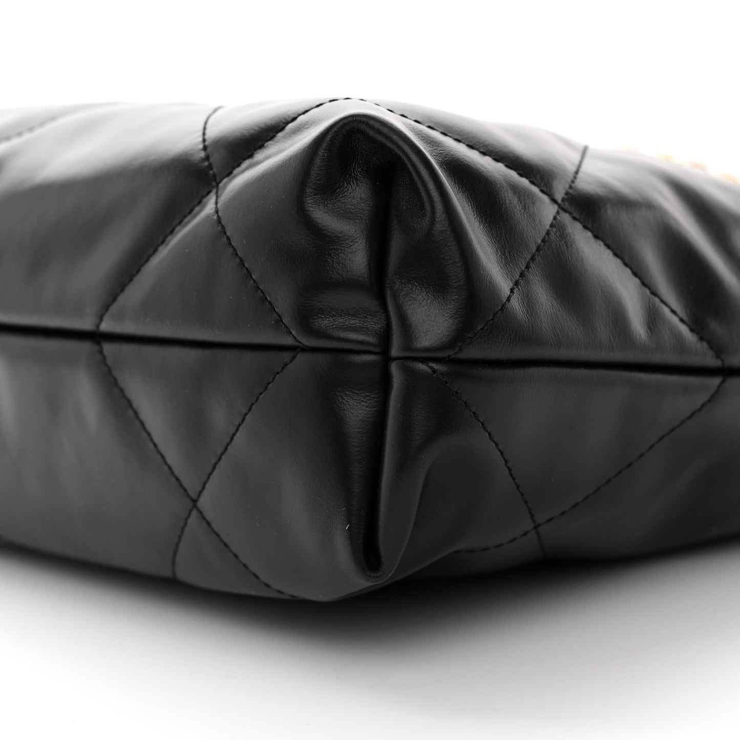 Calfskin Quilted Small Chanel 22 Black