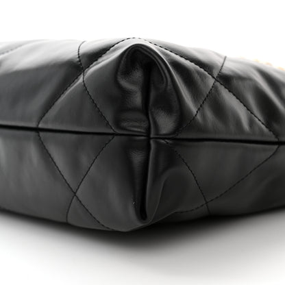 Chanel Calfskin Quilted Small Chanel 22 Black 10 of 10