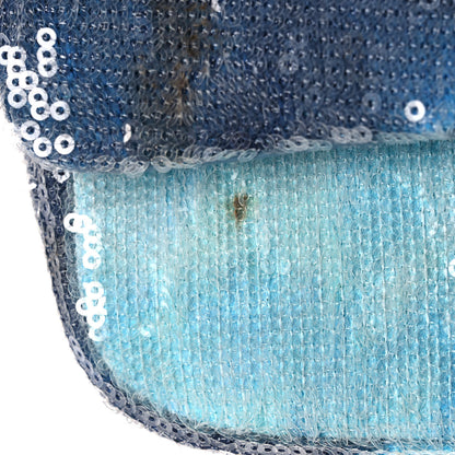 Chanel Sequin Mini Waterfall Flap Light Blue 13 of 13