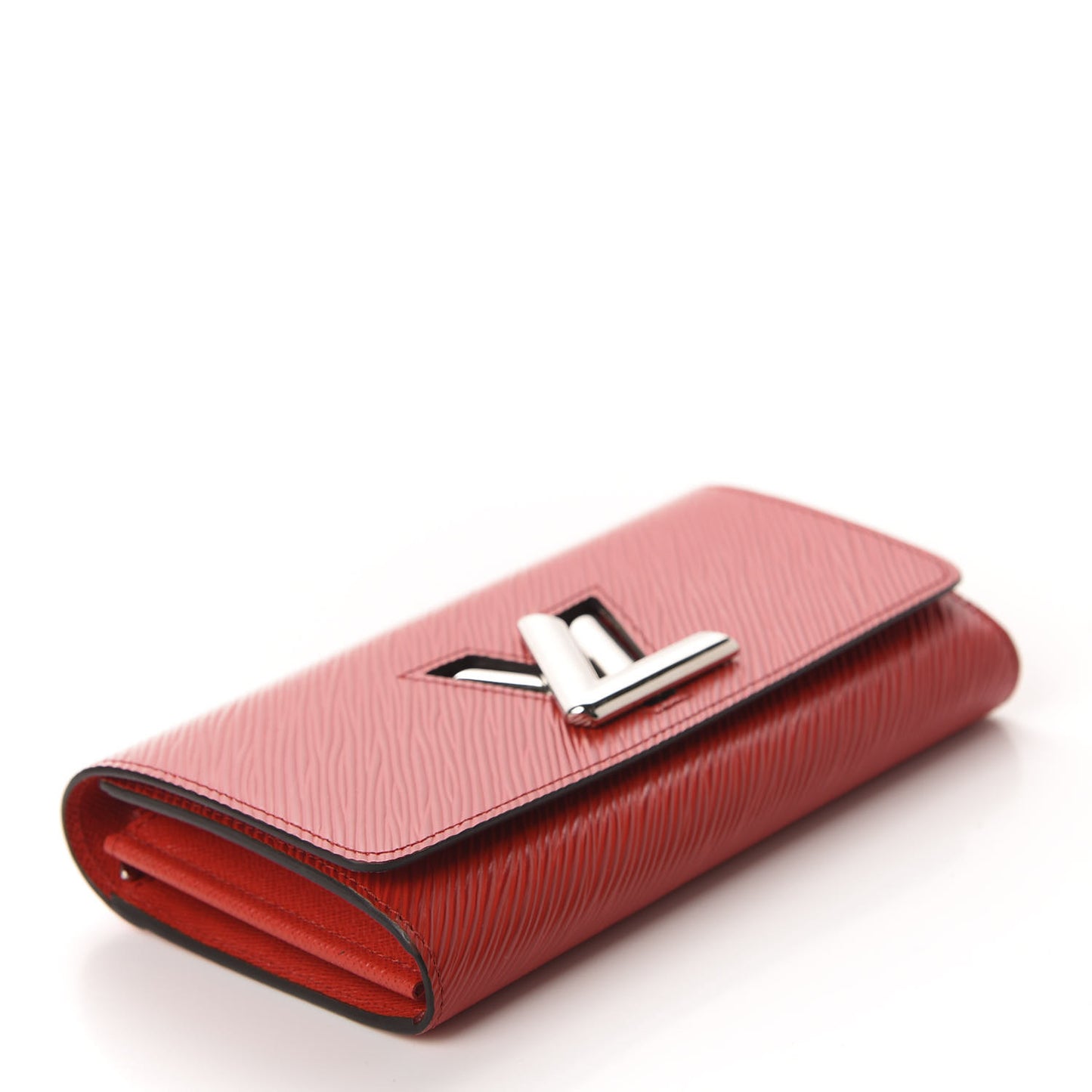Epi Twist Wallet Coquelicot