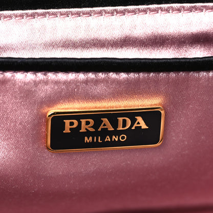 Prada Satin Raso Evening Clutch Black 6 of 7