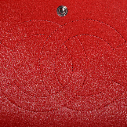 Chanel Lambskin Quilted Maxi Double Flap Red 6 of 10