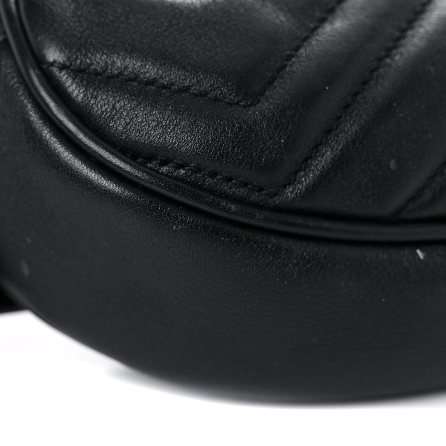 Calfskin Matelasse GG Marmont Belt Bag 85 34 Black