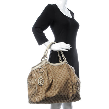Gucci Monogram Large Sukey Tote Off White 2 of 7