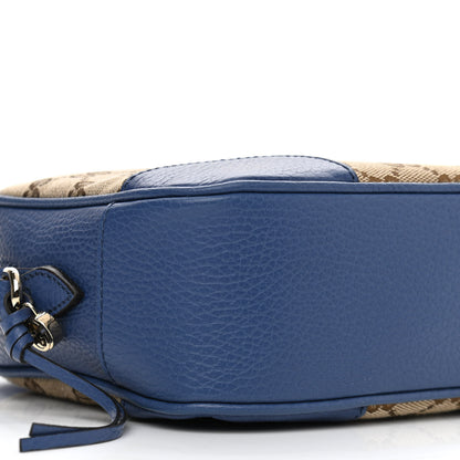 Gucci Monogram Dollar Calfskin Mini Bree Messenger Bag Beige Ebony Caspian 9 of 10