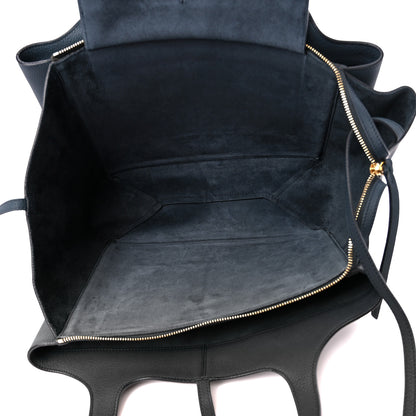 Celine Baby Grained Calfskin Medium Tri-Fold Bag Dark Sea 5 of 13
