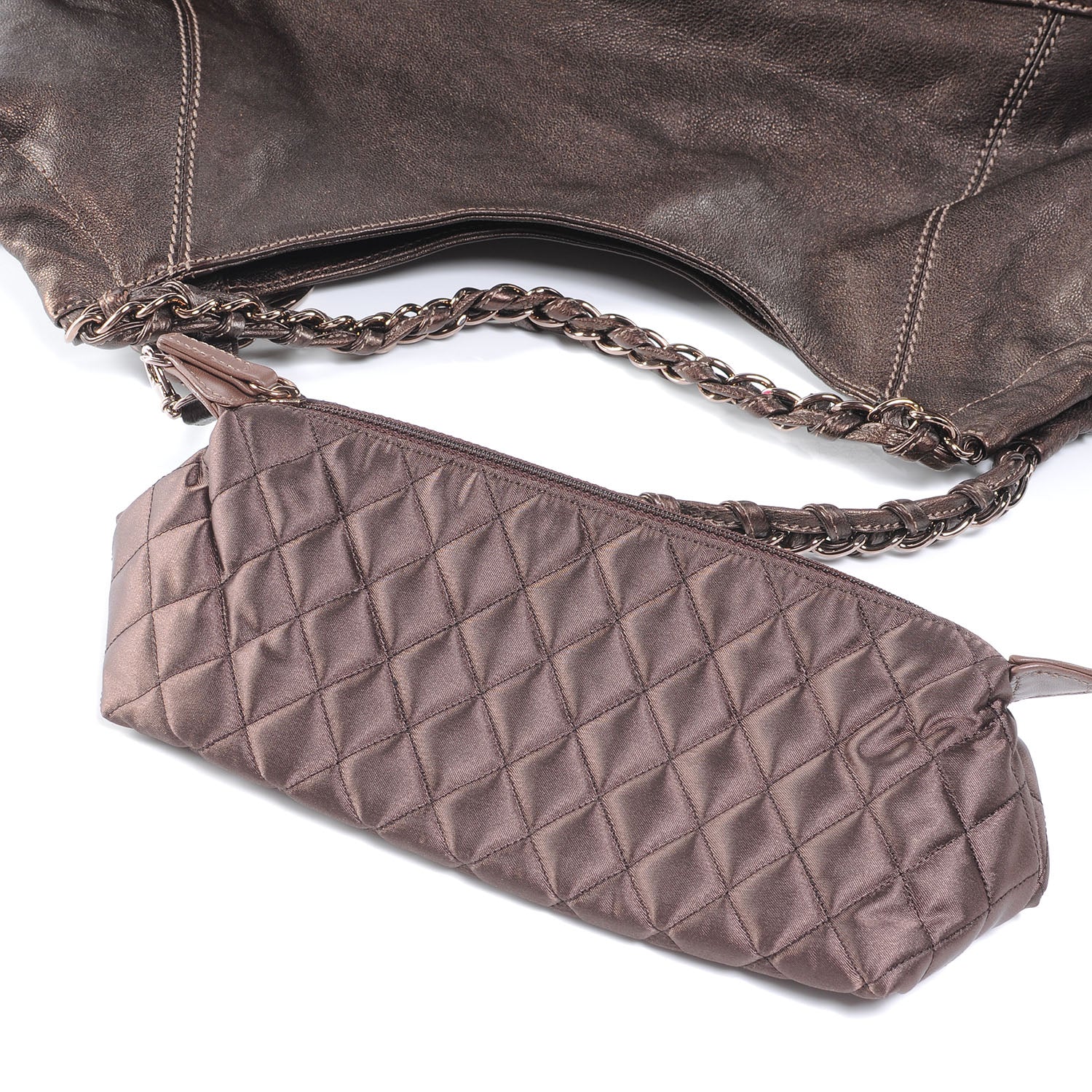 Chanel Leather Baby Coco Cabas Bronze 6 of 8