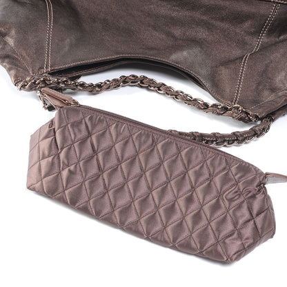 Chanel Leather Baby Coco Cabas Bronze 6 of 8