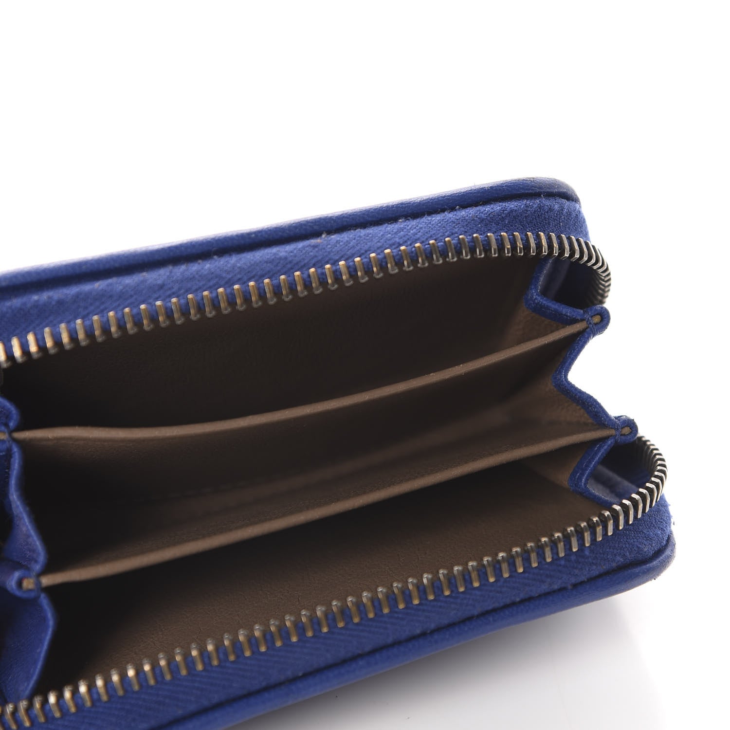 Bottega Veneta Nappa Intrecciato Zip Around Coin Purse Cobalt 5 of 6