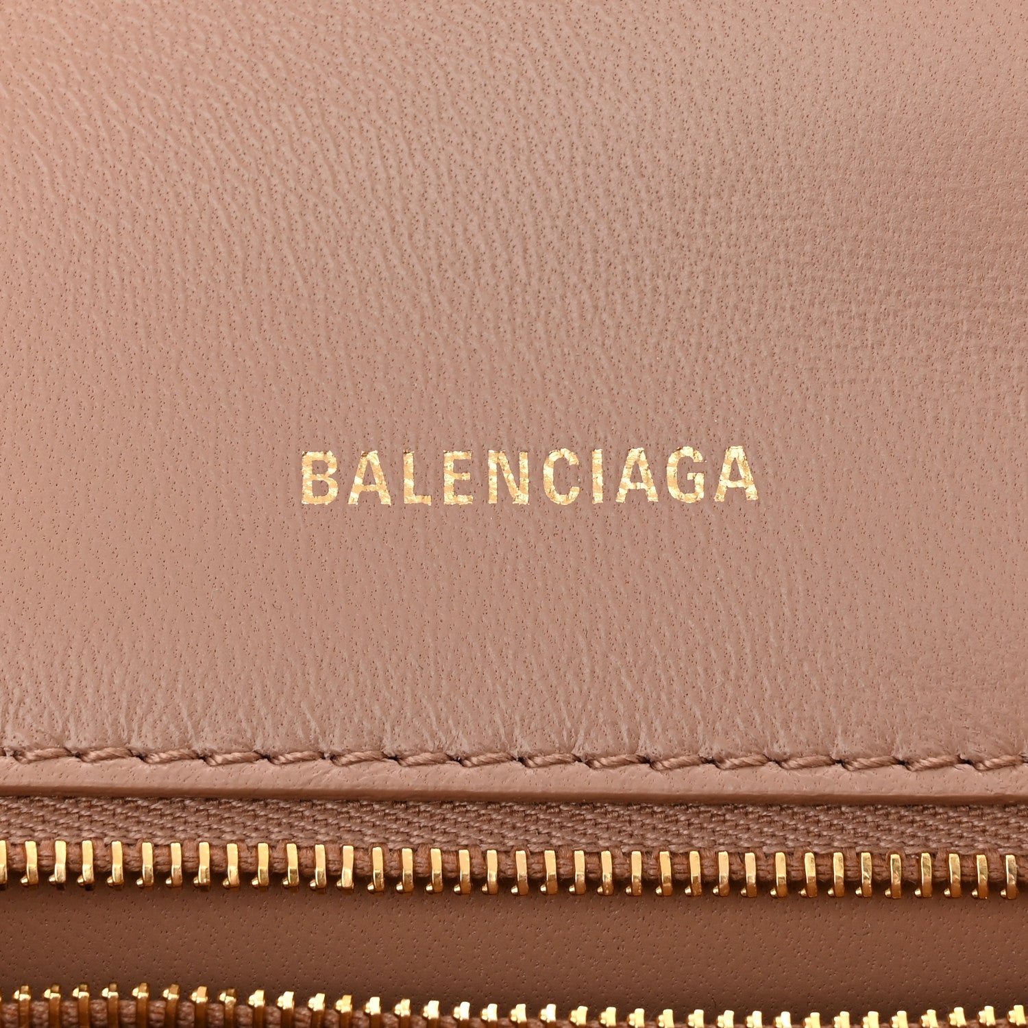 Balenciaga Grained Calfskin Small Hourglass Top Handle Bag Nude Beige 6 of 11