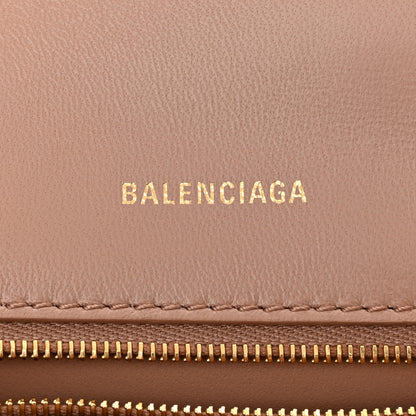 Balenciaga Grained Calfskin Small Hourglass Top Handle Bag Nude Beige 6 of 11