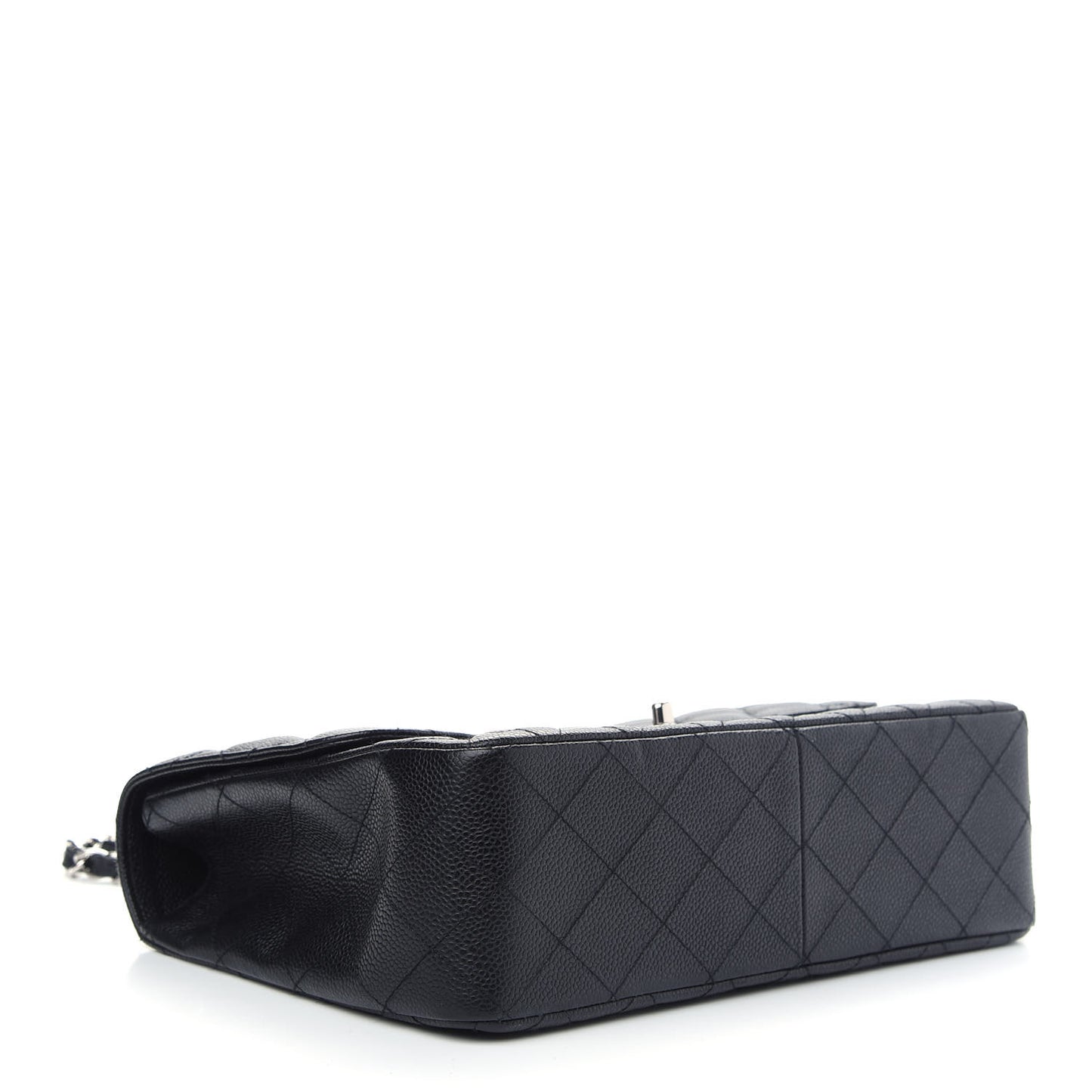 Caviar Quilted Jumbo Single Flap Black