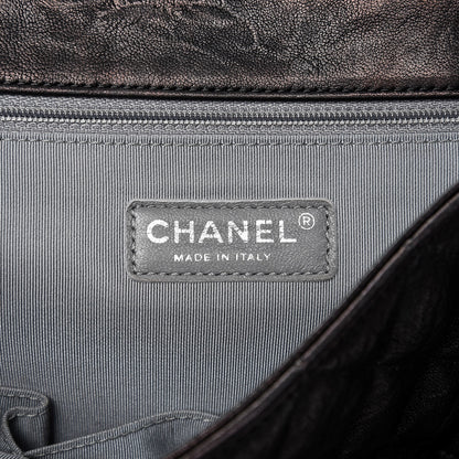 Chanel Washed Lambskin Quilted Maxi Chain Around Flap Black 6 of 9