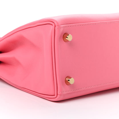 Hermes Swift Kelly Retourne 25 Rose Azalee 9 of 11