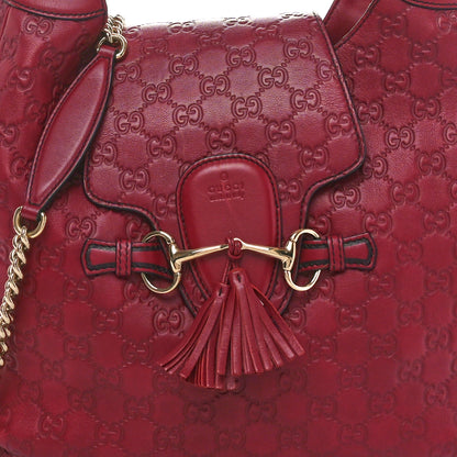 Gucci Soft Guccissima Medium Emily Hobo Classic Ruby 8 of 10