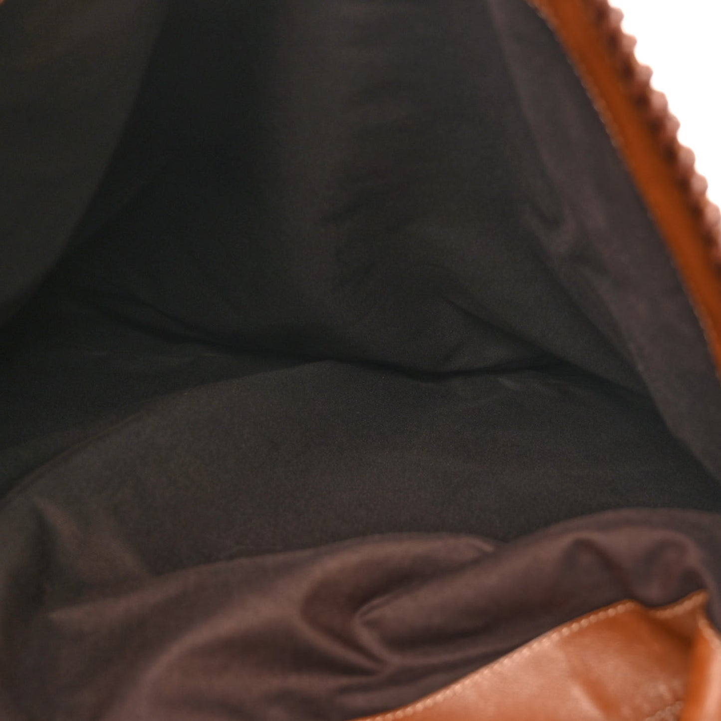 Calfskin Large Horsebit Chain Hobo Brown