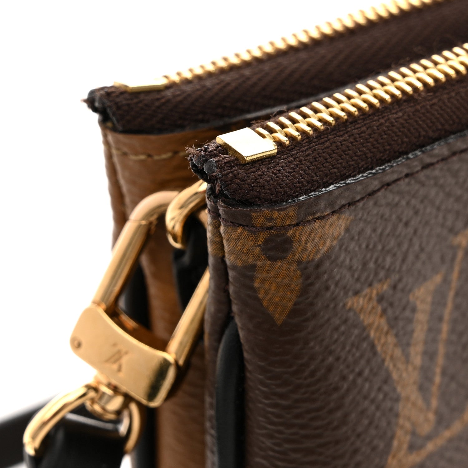 Louis Vuitton Reverse Monogram Giant Double Zip Pochette 13 of 14