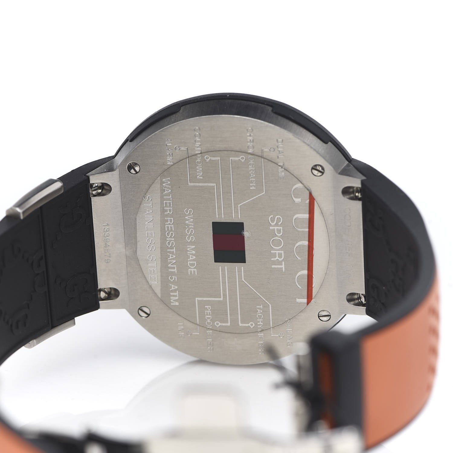 Gucci Stainless Steel Rubber 49mm Digital I-Gucci Sport Watch Black 5 of 7