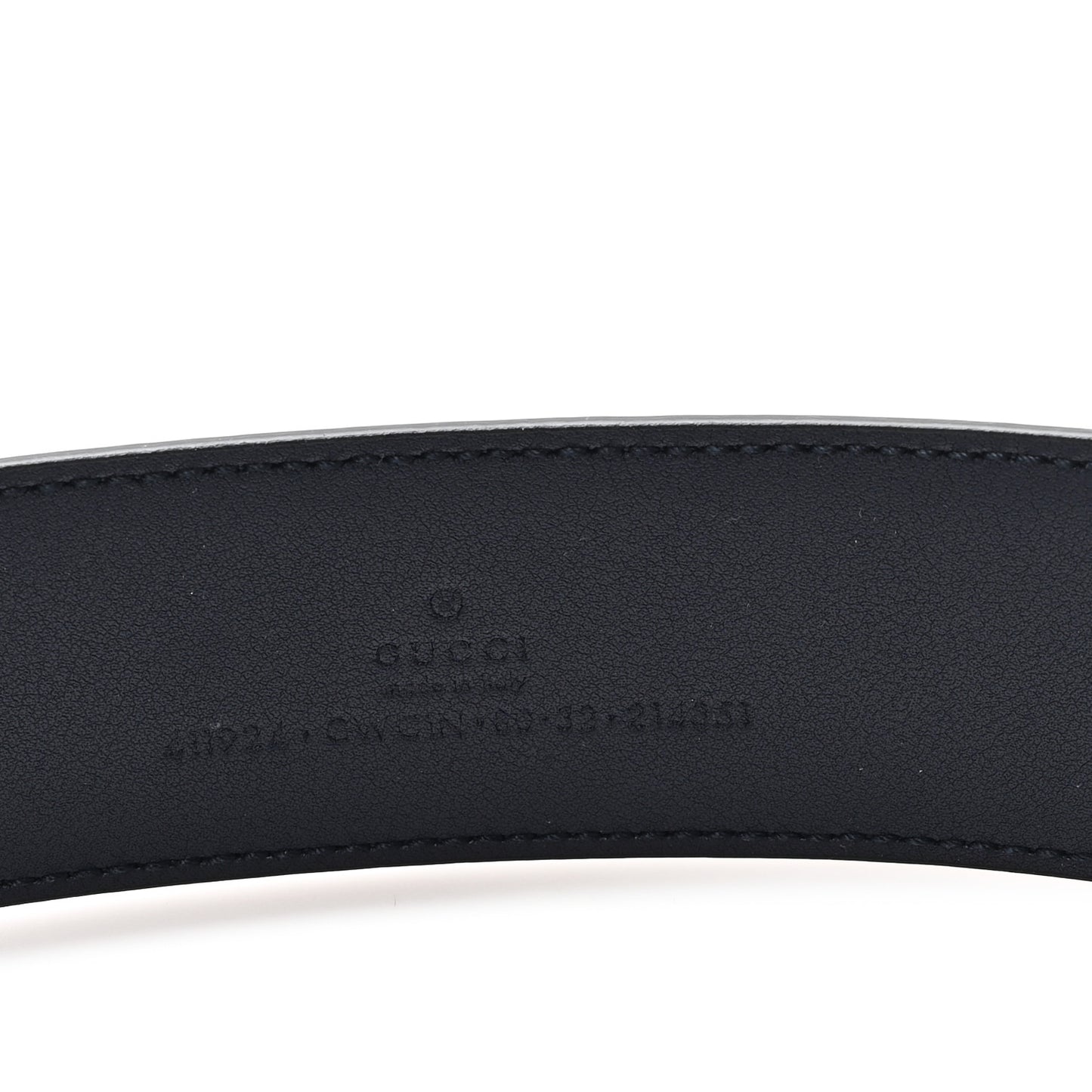 Guccissima Signature Interlocking G 40mm Belt 80 32 Blue