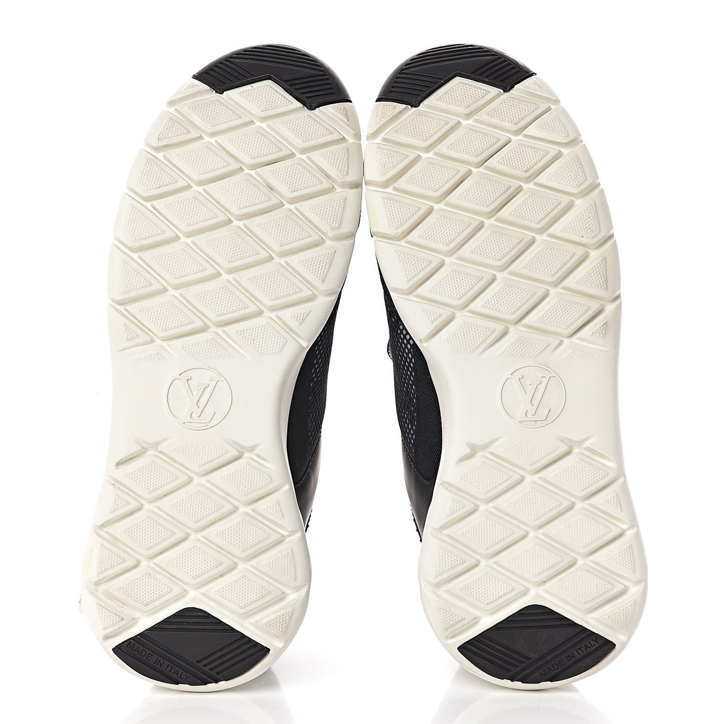 Technical Nylon Monogram Rubber Aftergame Sneakers 37.5 Black