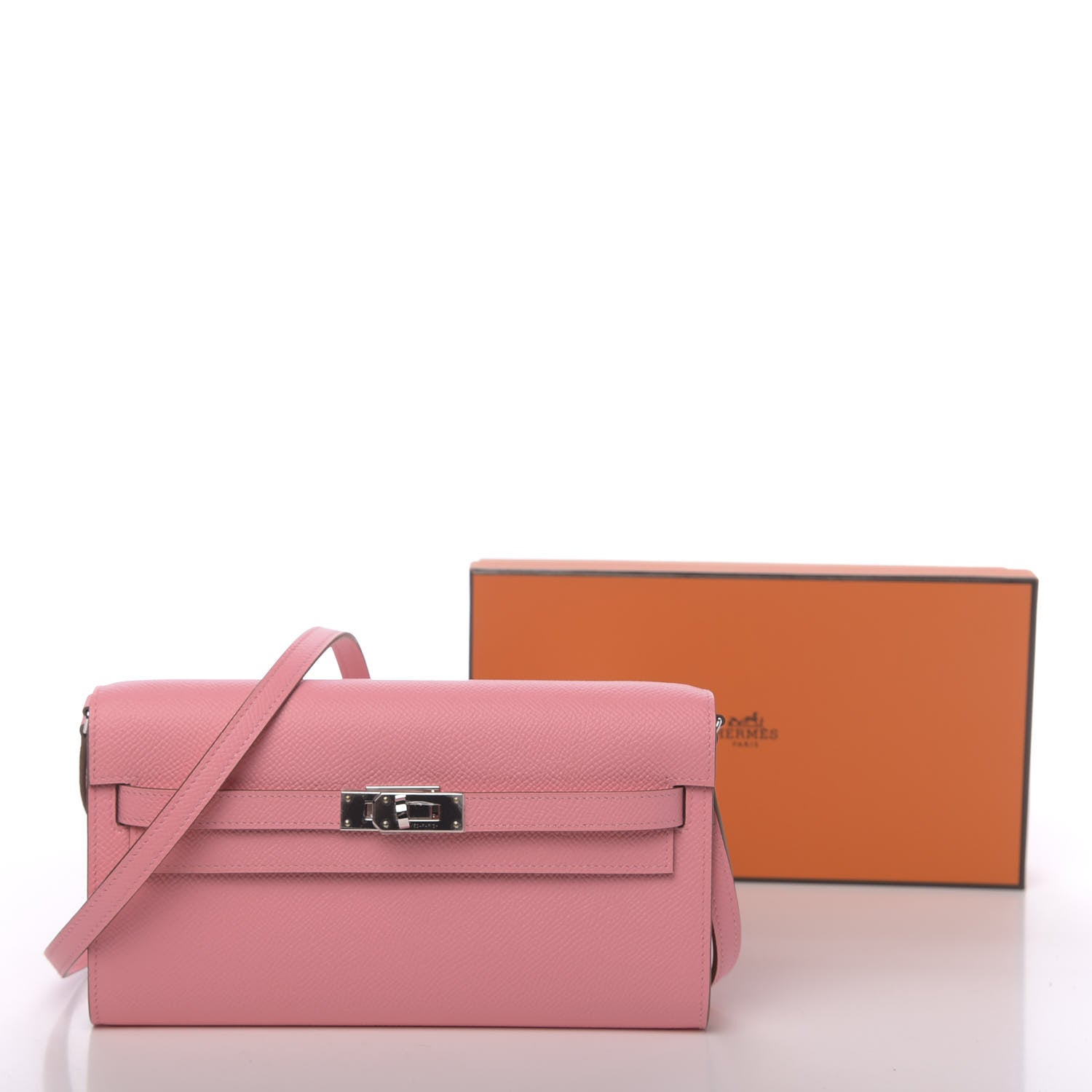 Hermes Epsom Kelly Wallet To Go Rose Confetti 10 of 10