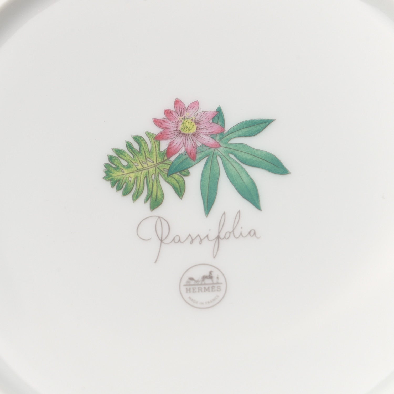 Hermes Porcelain Large Passiflora Salad Bowl 6 of 8