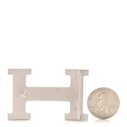 Hermes Polished Palladium 32mm H Belt Buckle Silver 2 of 4