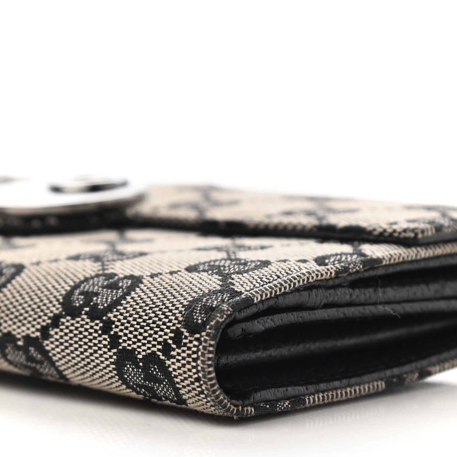 Gucci Monogram Eclipse Continental Flap Wallet Beige Blue 9 of 9