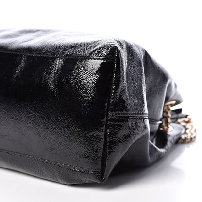 Gucci Patent Medium Soho Chain Shoulder Bag Black 6 of 9