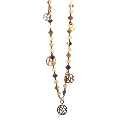 Hermes Buffalo Horn Lacquer Deva Necklace 1 of 7