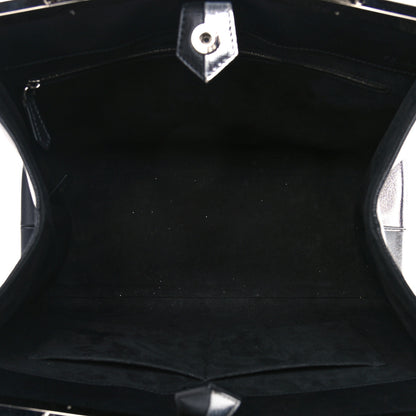 Fendi Vitello Elite Bi Color 3Jours Tote Argento Black 4 of 14