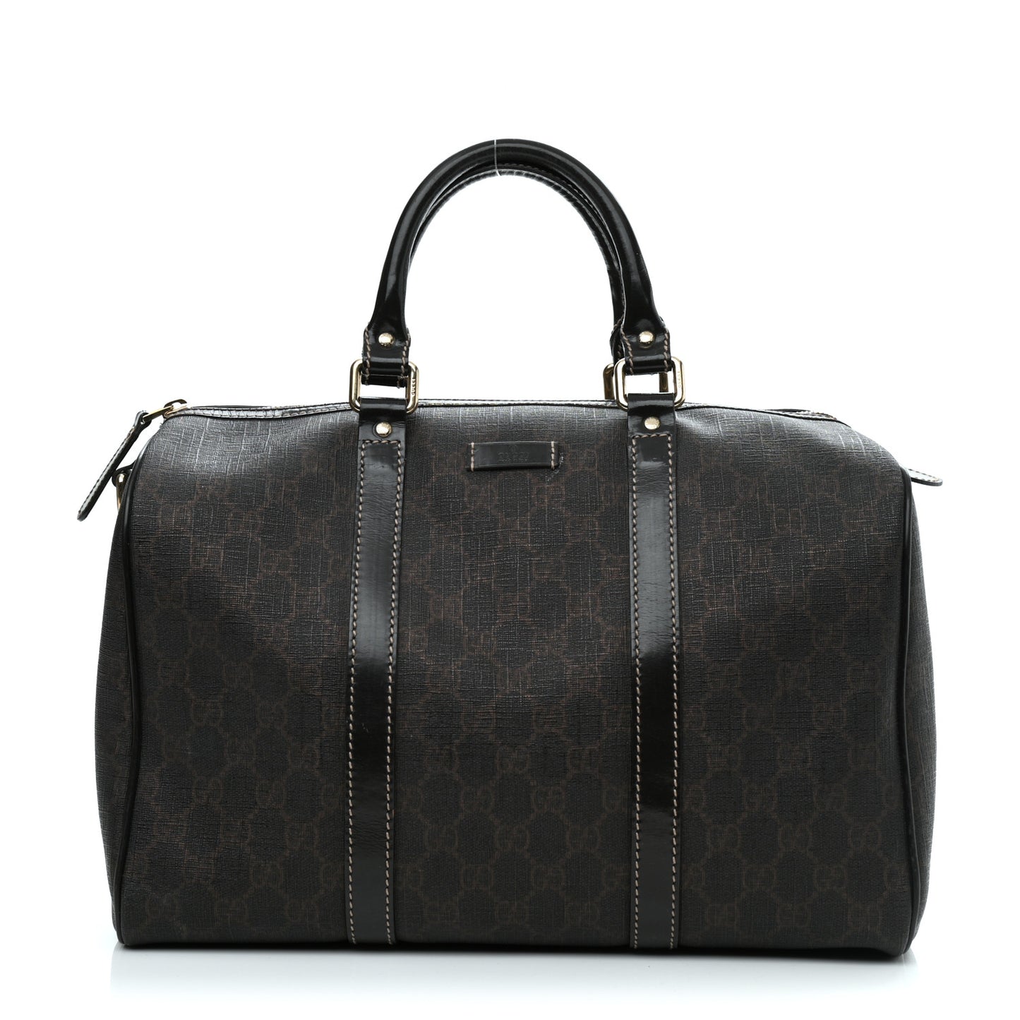 GG Supreme Monogram Medium Boston Dark Brown
