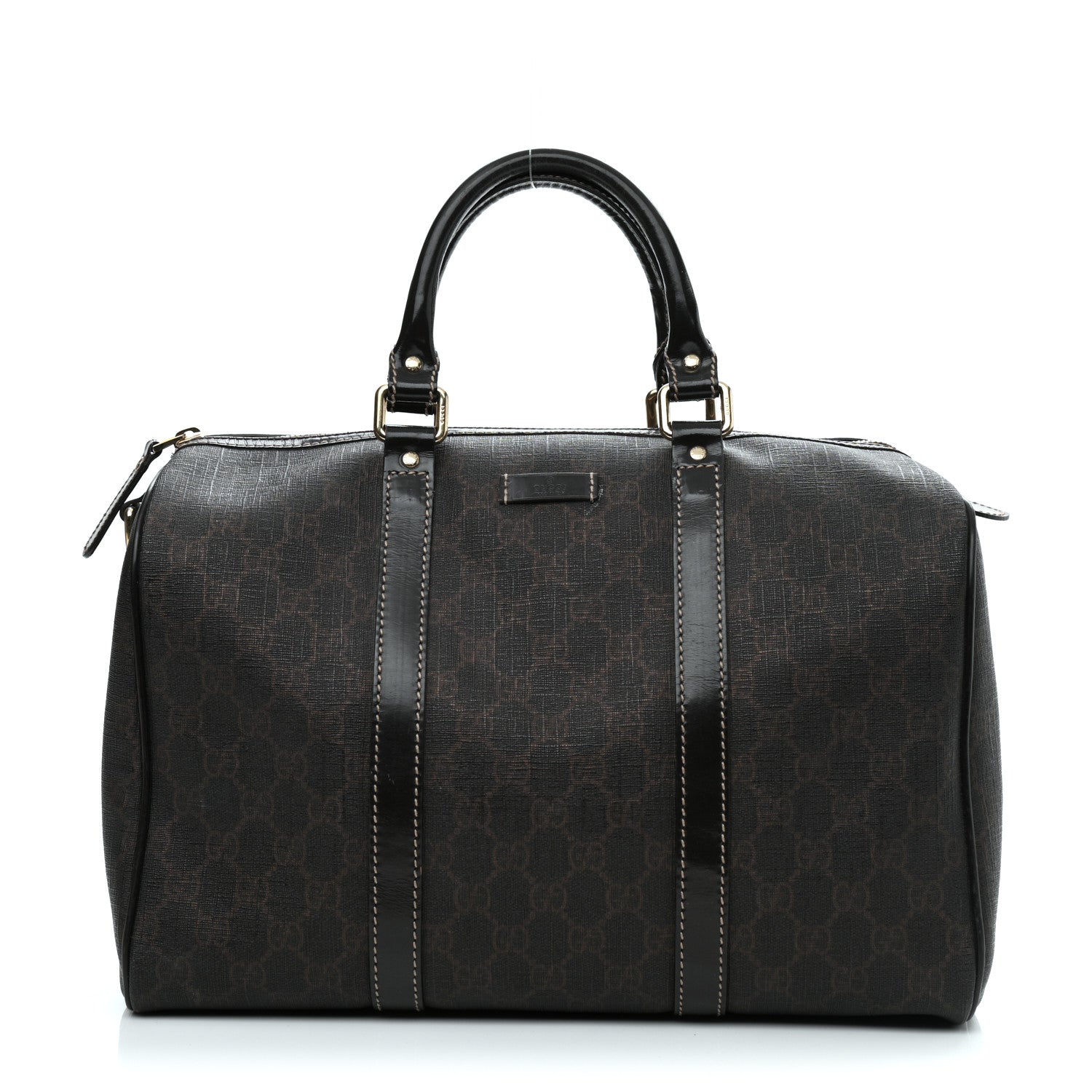 Gucci GG Supreme Monogram Medium Boston Dark Brown 1 of 10