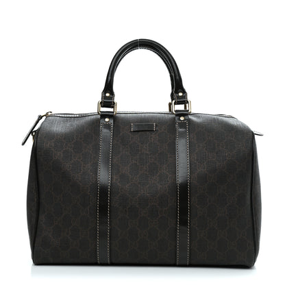 Gucci GG Supreme Monogram Medium Boston Dark Brown 1 of 10