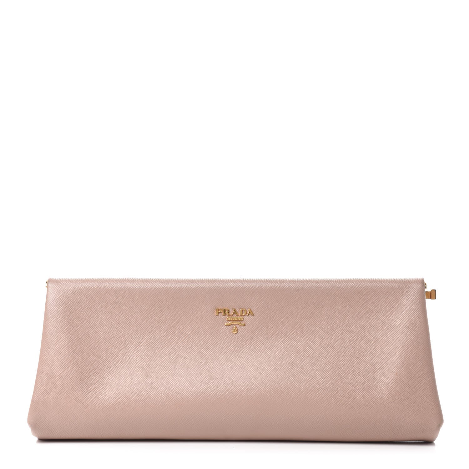 Prada Saffiano Lux East West Frame Clutch Cammeo 1 of 10