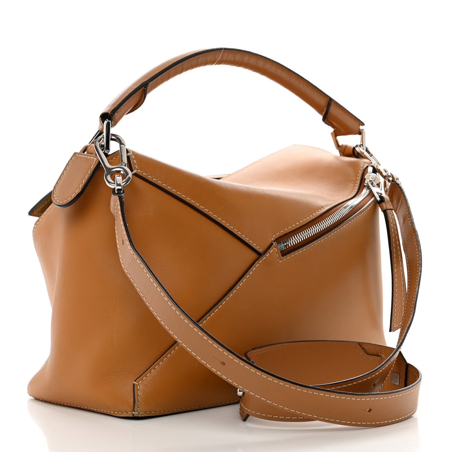 Loewe Calfskin Large Puzzle Bag Warm Desert 3 of 11