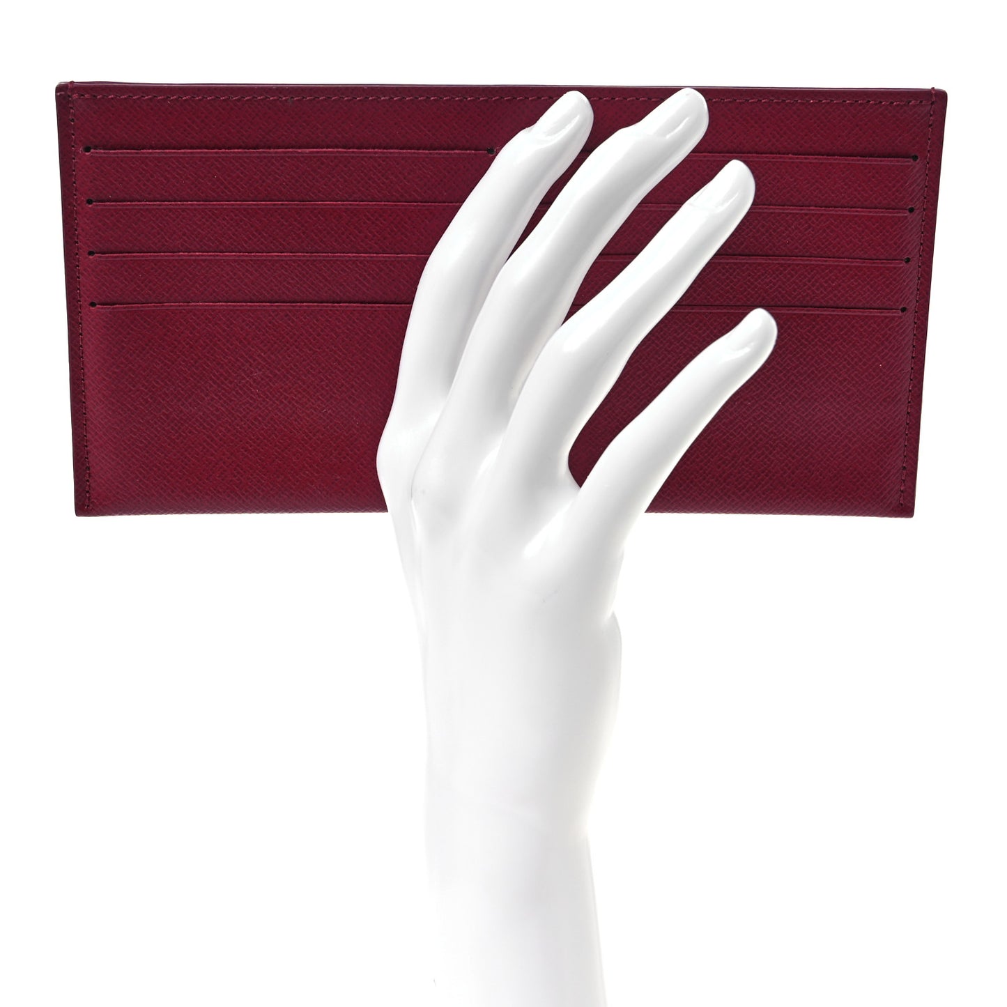 Calfskin Felicie Card Holder Insert Fuchsia
