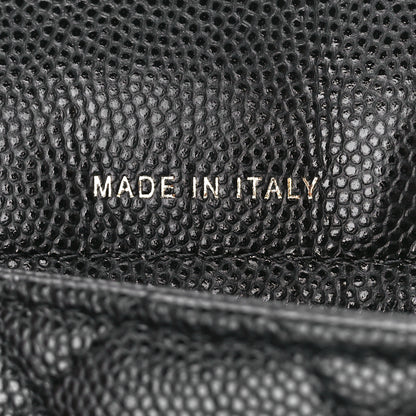 Chanel Caviar Quilted Flap Phone Holder With Chain Black 7 of 13