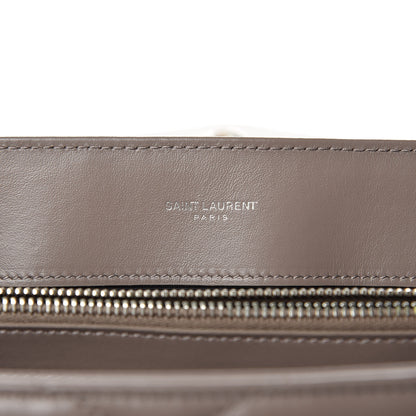 Saint Laurent Calfskin Y Quilted Monogram Medium Loulou Chain Satchel Mink 7 of 9