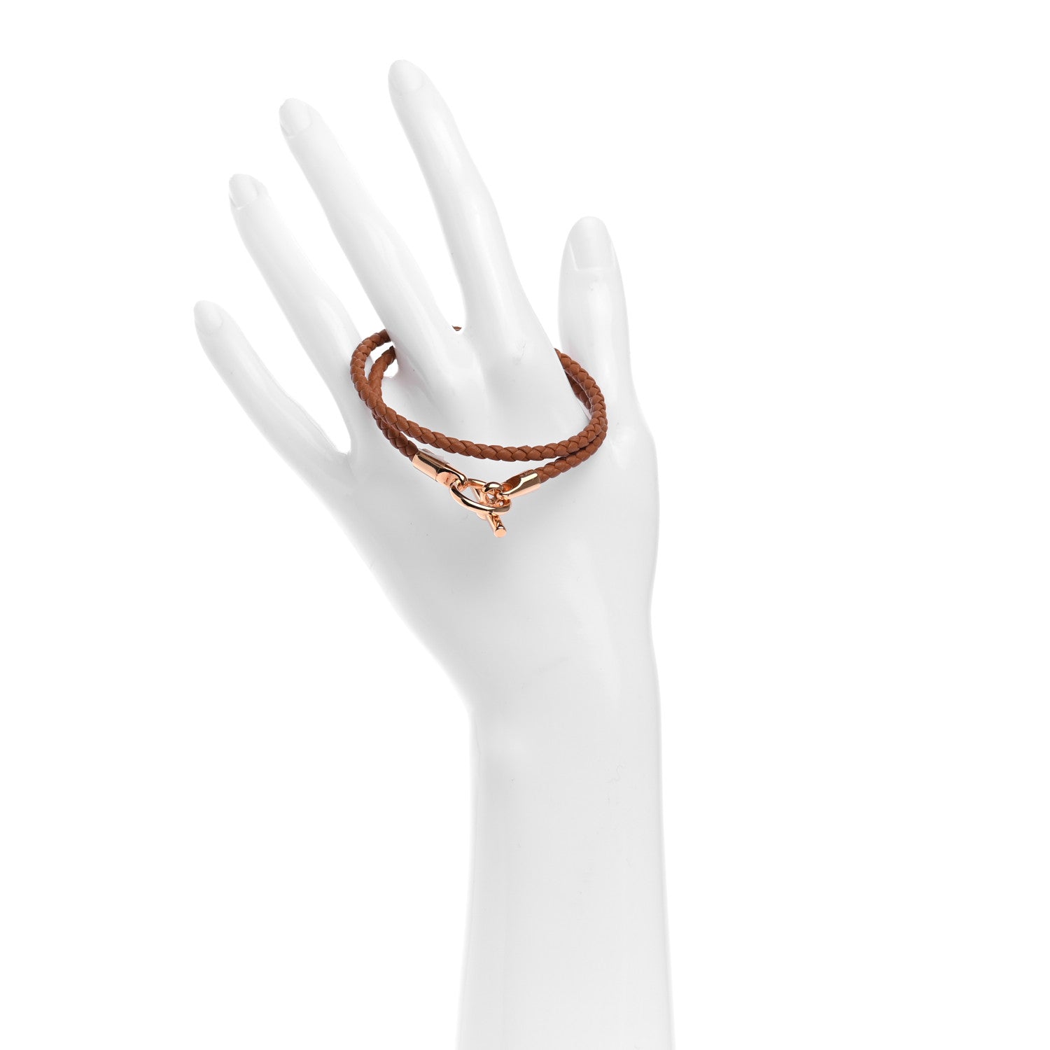 Hermes Swift Glenan Double Tour Bracelet T1 Gold 2 of 5