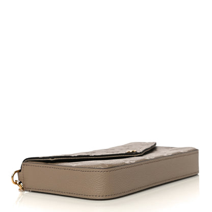Louis Vuitton Empreinte Pochette Felicie Chain Wallet Tourterelle 4 of 10