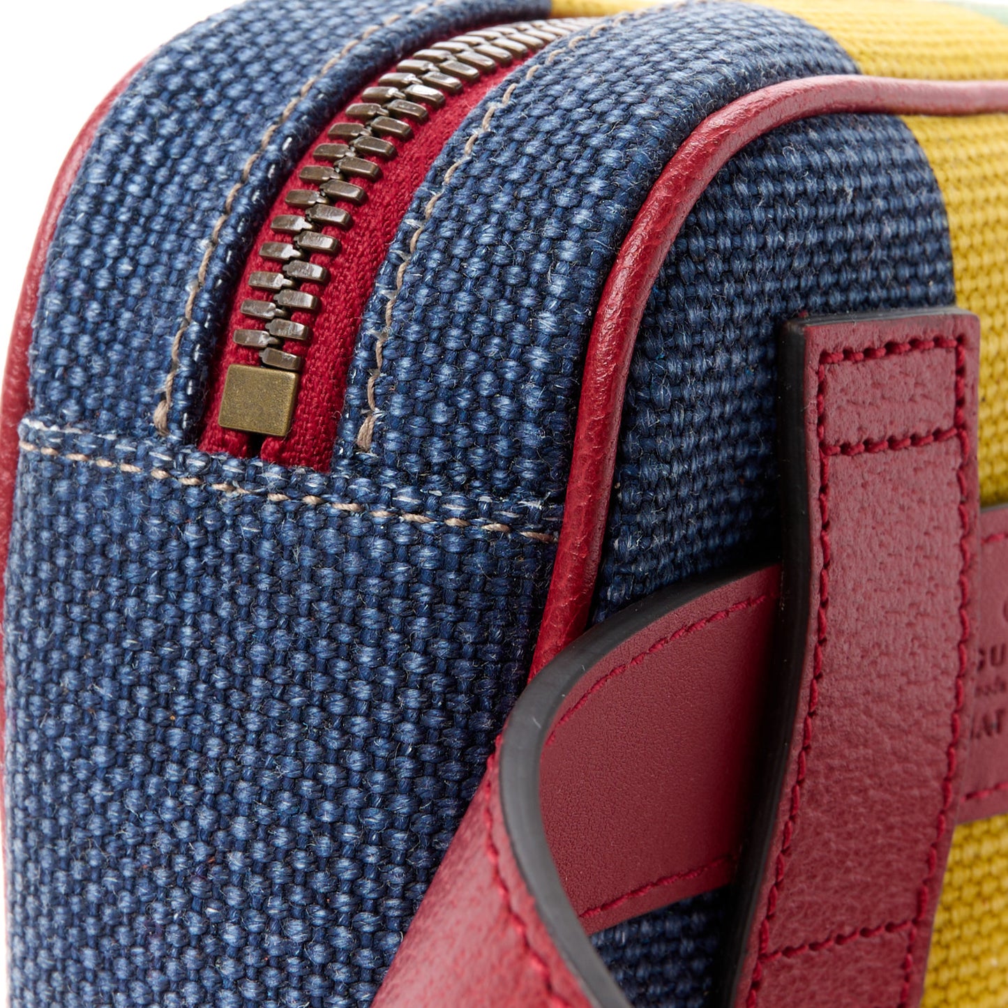Canvas Marley Stripe Script Logo Gucci Belt Bag 80 32 Multicolor