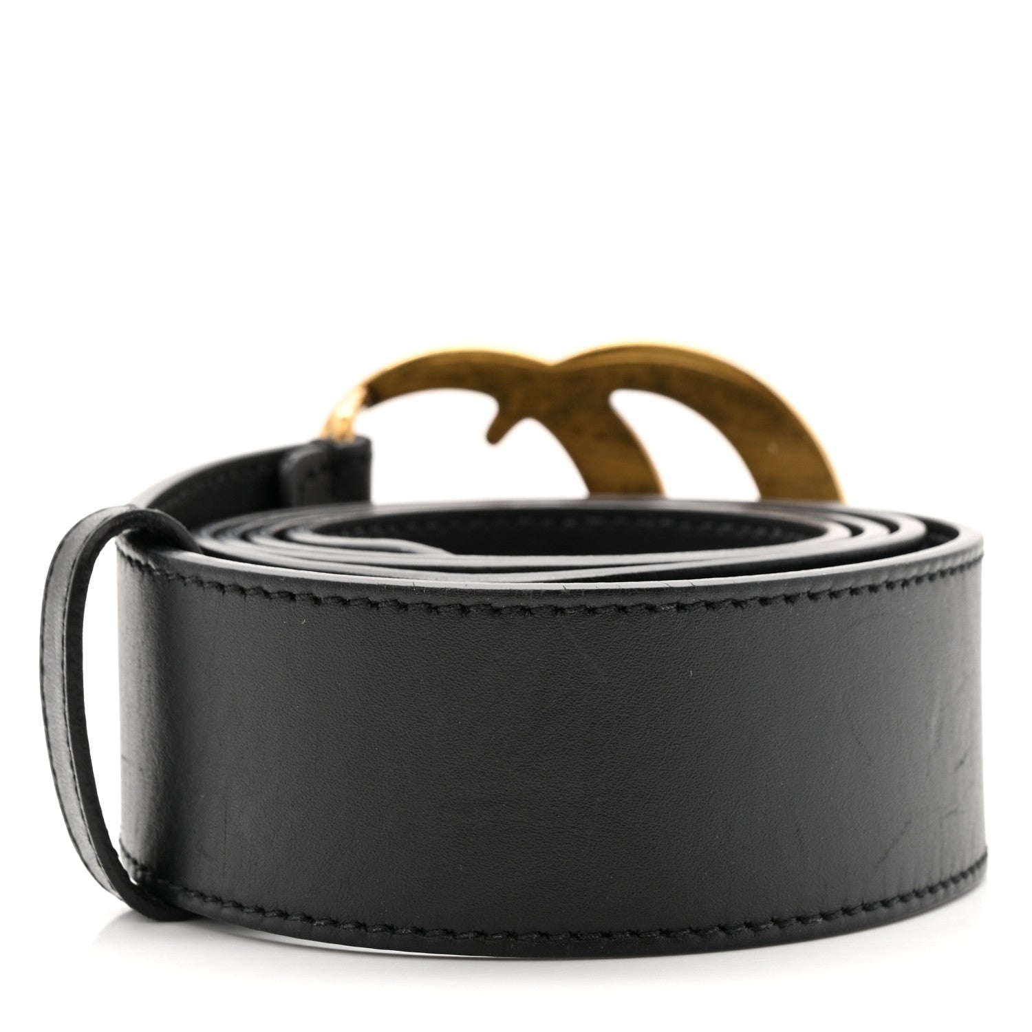 Gucci Calfskin Double G 40mm Belt 95 38 Black 2 of 8