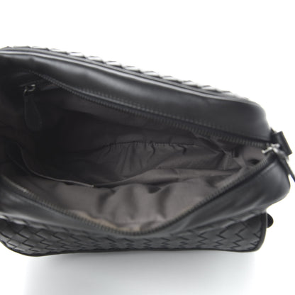 Bottega Veneta Nappa Intrecciato Messenger Bag Black 5 of 9