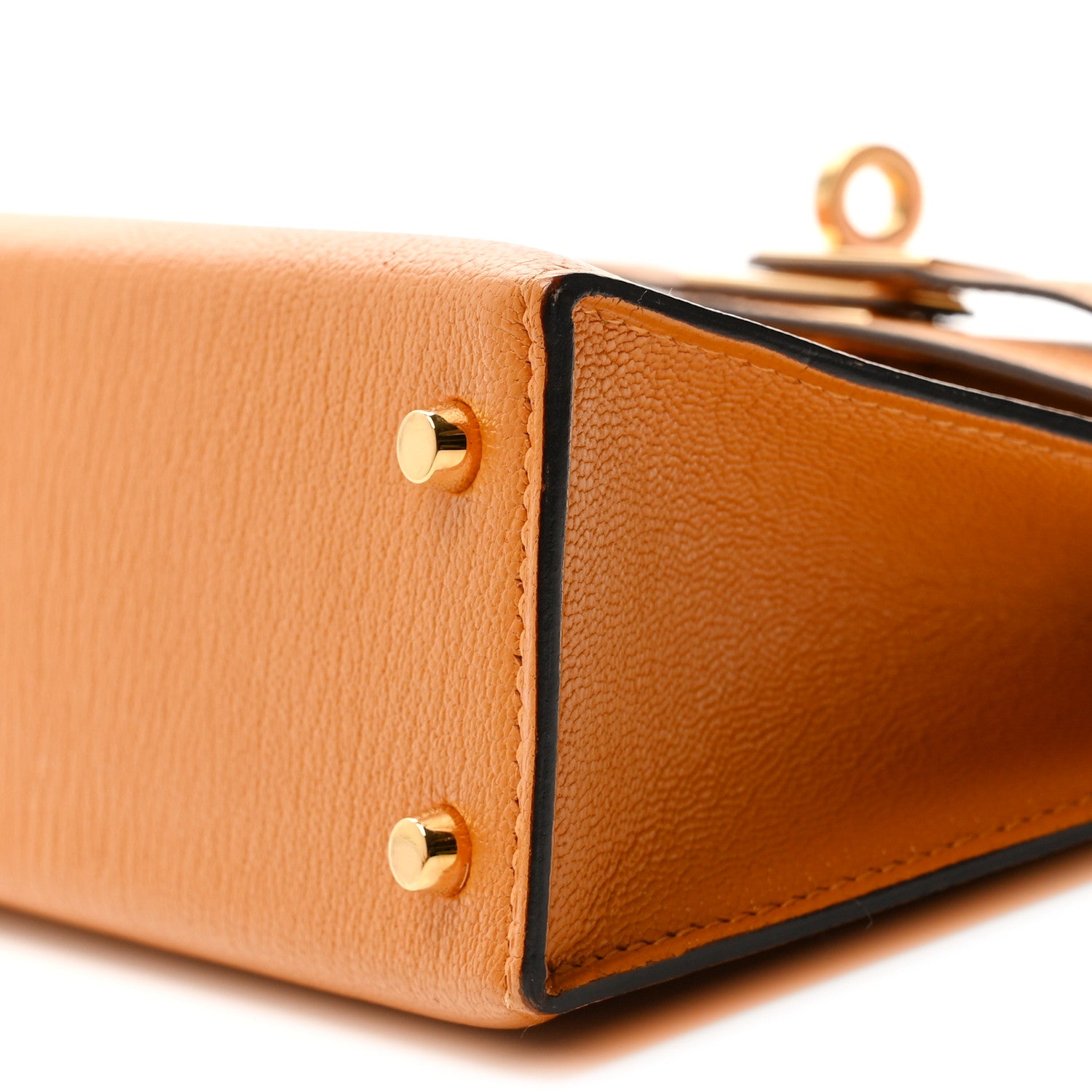 Hermes Chevre Chamkila Mini Kelly Sellier 20 Jaune D'or 10 of 11